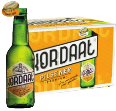 Kordaat Pilsener doos met 24 flesjes 0,25 liter